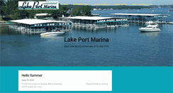 Desktop Screenshot of lakeportmarina.com