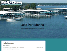 Tablet Screenshot of lakeportmarina.com